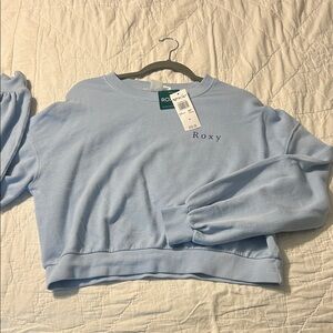 Roxy Women's Sky Blue Crew Neck Sweater